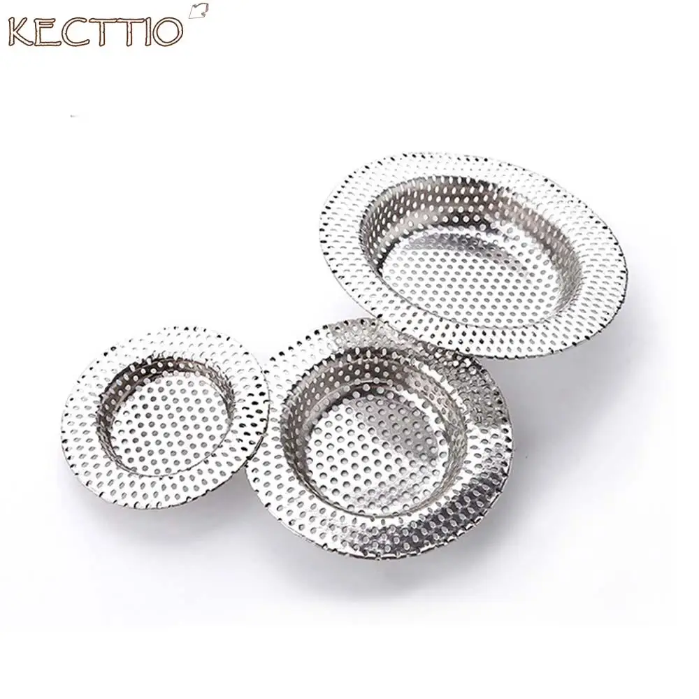 

Full-hole Stainless Steel Bathroom Washbasin Hair Filter Kitchen Sink Floor Drain Anti-blocking Bathroom Hair Catcher Stopper