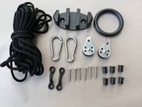 marine boat kayak anchor trolley kit rope cleat pulley block rigging ring