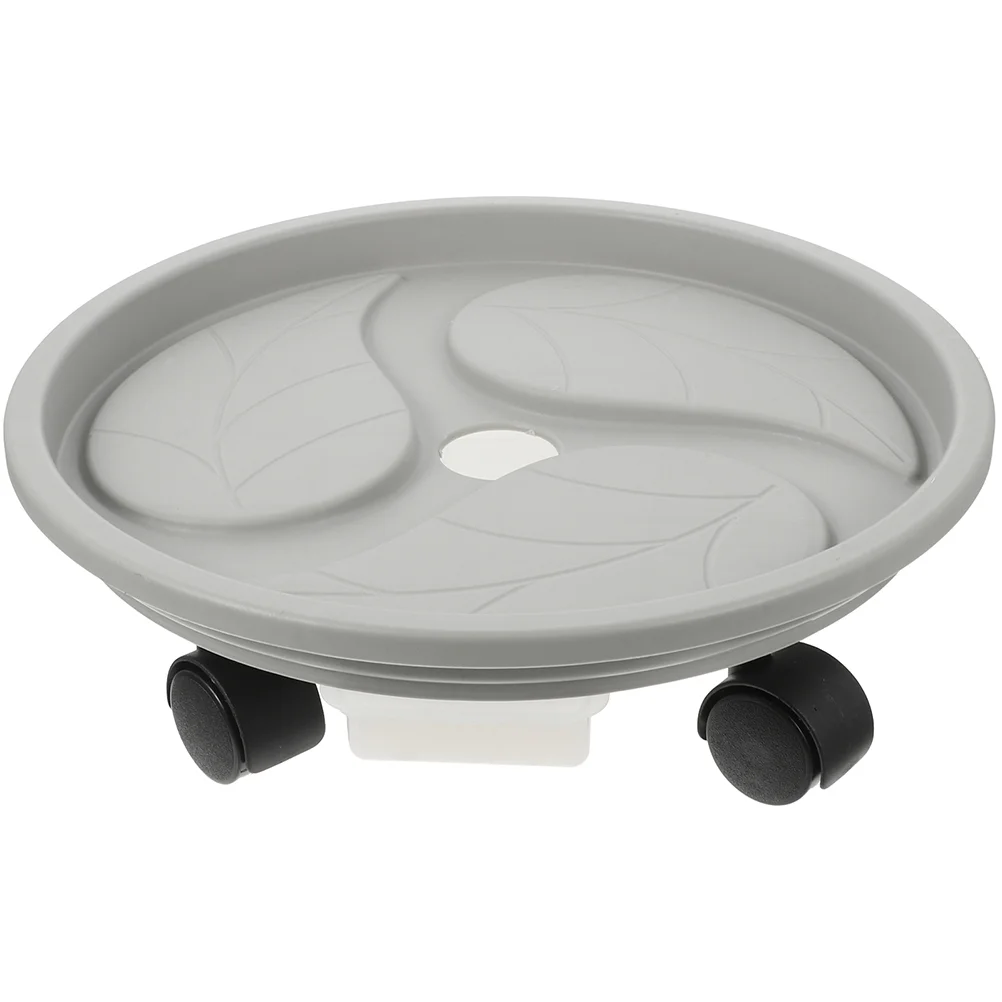 

Outdoor Planter Pot Flower Tray Rolling Casters Flowerpot Movable Plants Plastic Trays Wheels Stand