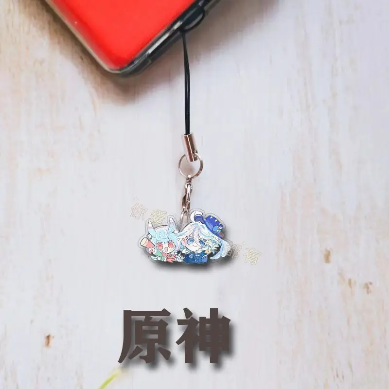 4 шт. Genshin Impact Sigewine мобильный ремешок-цепочка чехол для телефона милые акриловые