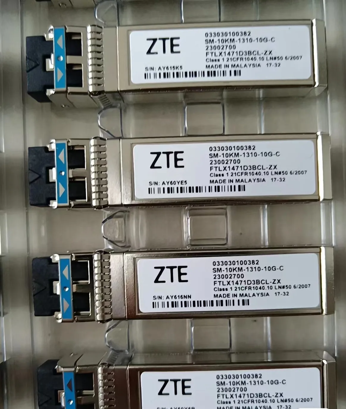 FTLX1471D3BCL-ZX/ZTE 10G SFP transceiver/23002700/033030100382/SM-10KM-1310-10G-C/10G SFP fiber module adapter