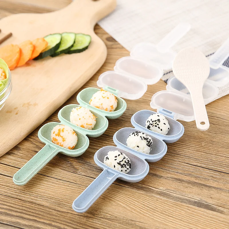 

Small Rice Ball Mold Sushi Maker Kit Baby Supplementary Food Maker Tools Kitchen Sushi Making Kit Rice Ball Maker Shake