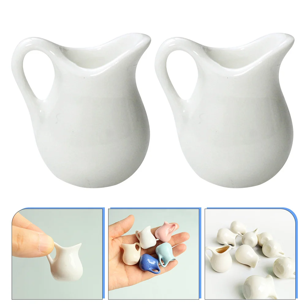 

Pitcher Creamerceramic Jug Sauce Miniporcelain Small Gravy Espresso Dispenser Coffee Dish Cream Syrup Planter Dishes Pourer