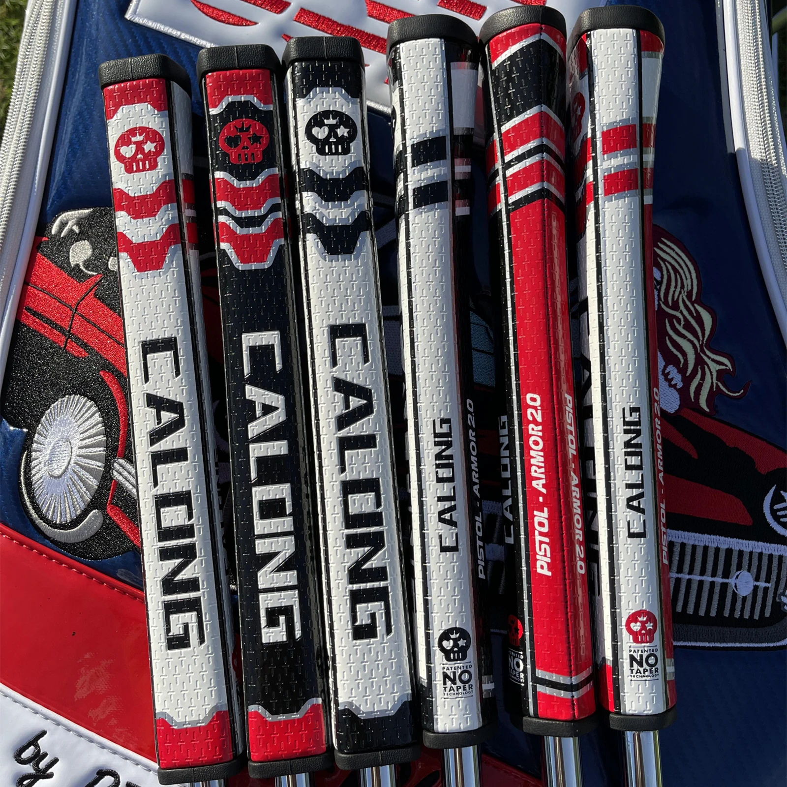 Новые захваты для клюшки гольфа мягкие Захваты с черепом из полиуретана размер 2 0