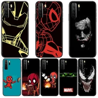 marvel spiderman iron man black soft cover the pooh for huawei nova 8 7 6 se 5t 7i 5i 5z 5 4 4e 3 3i 3e 2i pro phone case cases