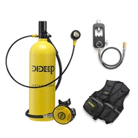 dideep x5000 pro 2l scuba diving tank vest bag adapter mini oxygen cylinder set respirator air tank snorkeling diving equipment
