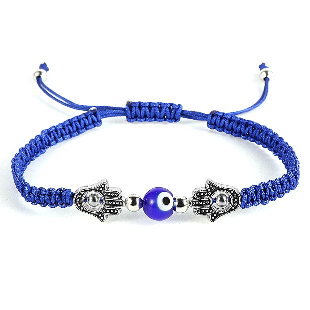 

NABEST 3 Style Blue Eye Braided Chain Men Bracelet Alloy Charm Resin Bead Hand Elephant Buddha Bangles Fashion Jewelry for Women
