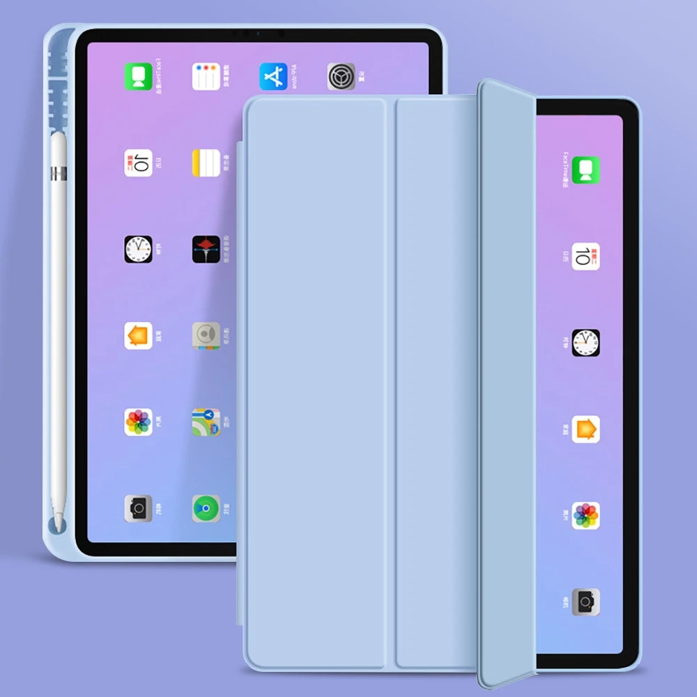 

Чехол-карандаш для iPad Pro 12 9, чехол 2021, Чехол для iPad Pro 11, чехол 2020, Air 4, чехол Mini 6 2021, 9, 8 поколения, чехол 10,2
