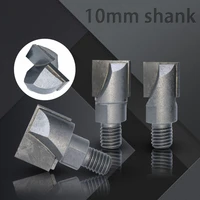 10mm screw thread shank cnc woodworking milling cutter flat end mills carpentry tools cleaning bottom wood slotted router bit