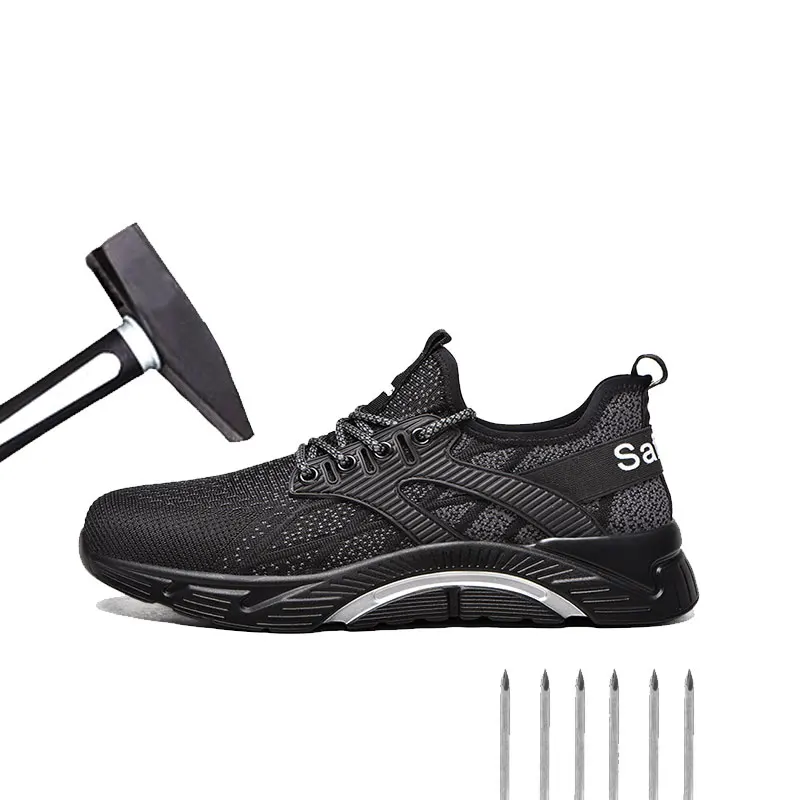 

Labor insurance shoes men's comfortable and breathable four seasons anti-smashing safety shoes anti-piercing work casual shoes