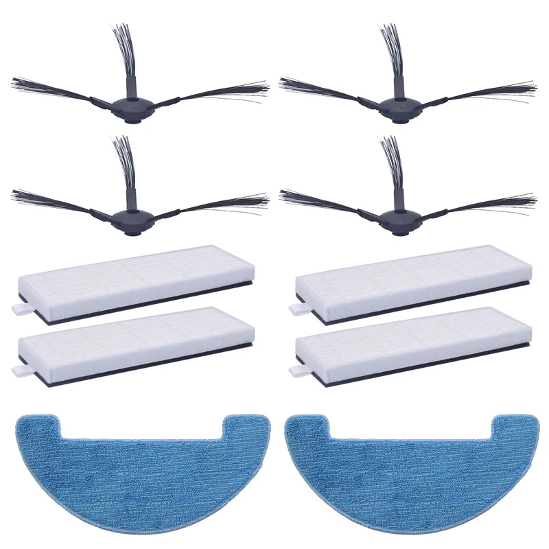

Side brush + HEPA + mop cloth for Polaris pvcr 1126W 0826 robot vacuum cleaner parts spare replacement filter