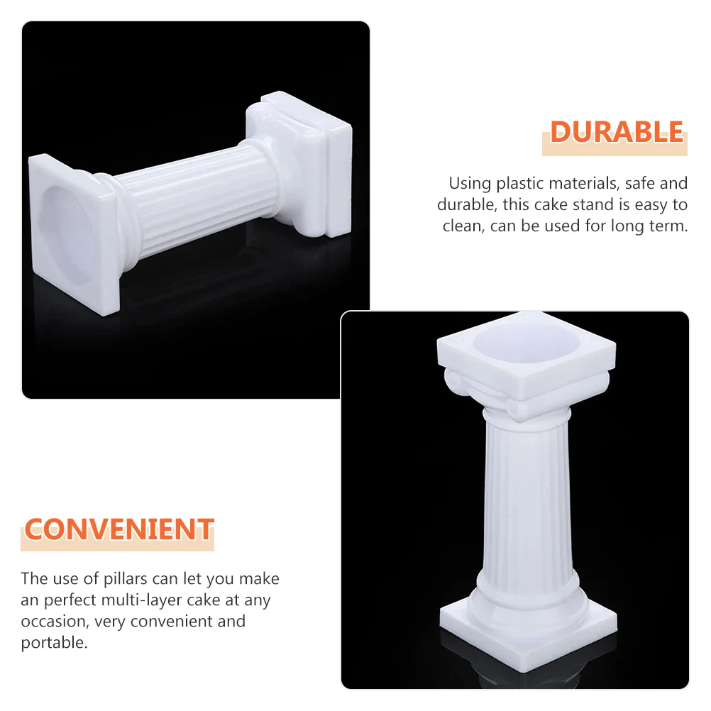 8 шт. римская колонна подставка для торта дисплей десерта кексов пластиковые