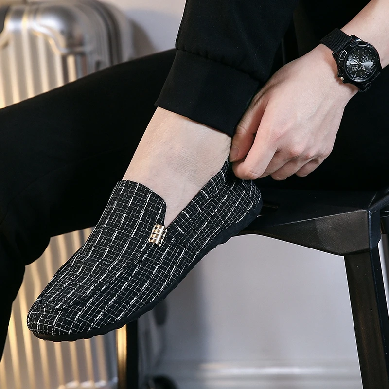 Брендовые модные летние стильные мягкие мужские лоферы кожаная обувь высокого