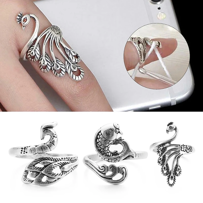 

Vintage Black Silver Color Peacock Ring for Women Adjustable Ring Luxury Boho Style Female Jewelry Wedding Gift Elegant Fashion