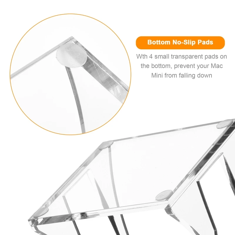 Акриловый кронштейн для M1 узла Mac-Настольная мини-подставка ТВ-бокса стеллаж