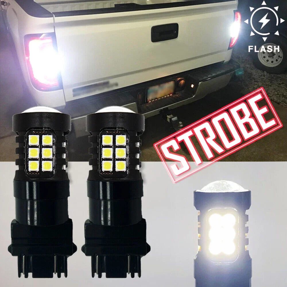 

2pcs LED Daytime Running Light DRL Bulb Lamp Canbus Error Free 3157 P27/7W T25 For Chevrolet Tahoe 2007-2014 Avalanche 2007-2013