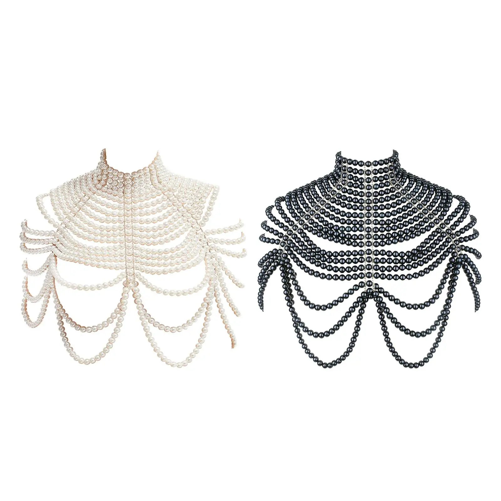 

Sexy Body Chain Pearl Tassel Gold Body Chain Shoulder Necklace Jewelry