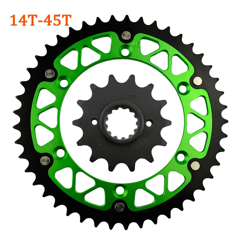 Мотоцикл Road Passion 520 45T-52T 14T передняя задняя звездочка для KAWASAKI KLX 250 SDF SEF KLX250S KLX250 S