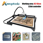 Лазерный гравировальный станок сделай сам 45*40 см с 32-битным лазерным принтером материнской платы ЧПУ маршрутизатор лазерный гравер 7 Вт 15 Вт 20 Вт 40 Втфреза по дереву фрезерлазерный гравер фрезерный станок стано