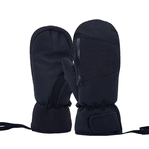Зимние лыжные перчатки, водонепроницаемые теплые плотные перчатки для сноуборда и сенсорного экрана, мужские и женские теплые варежки для снегохода
