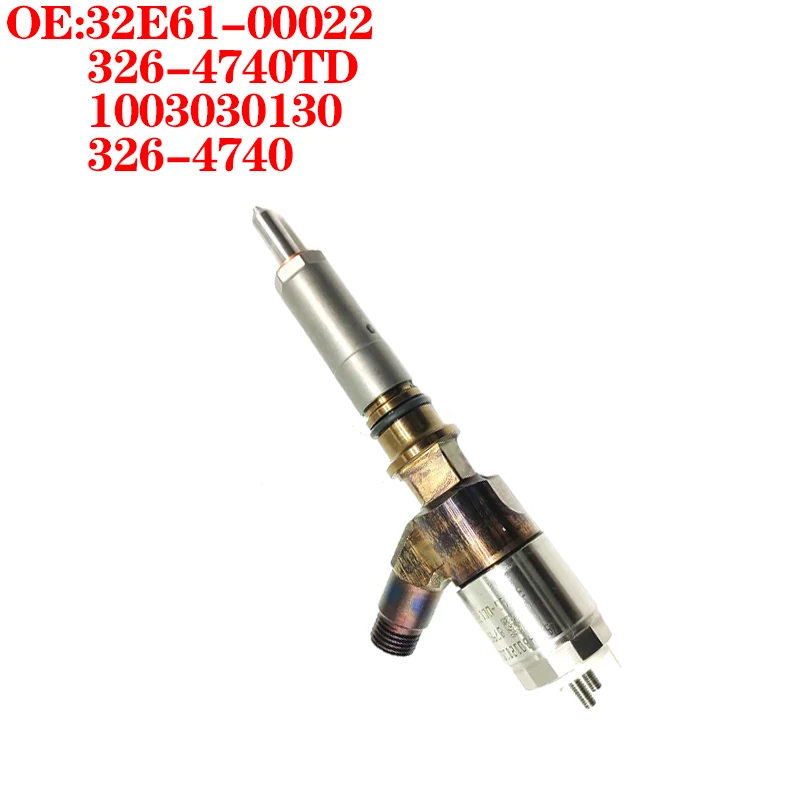 Топливная форсунка 326-4740 326-4740TD 32E61-00022 3264740 для экскаваторов Caterpillar E315D E318D E319D с двигателями C4.2 C6.6 (art.: 3920db4016f44) - 3920db4016f44