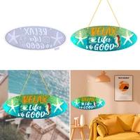 summer ocean house number pendant resin mold diy starfish seahorse oval house number wall decoration silicone mold