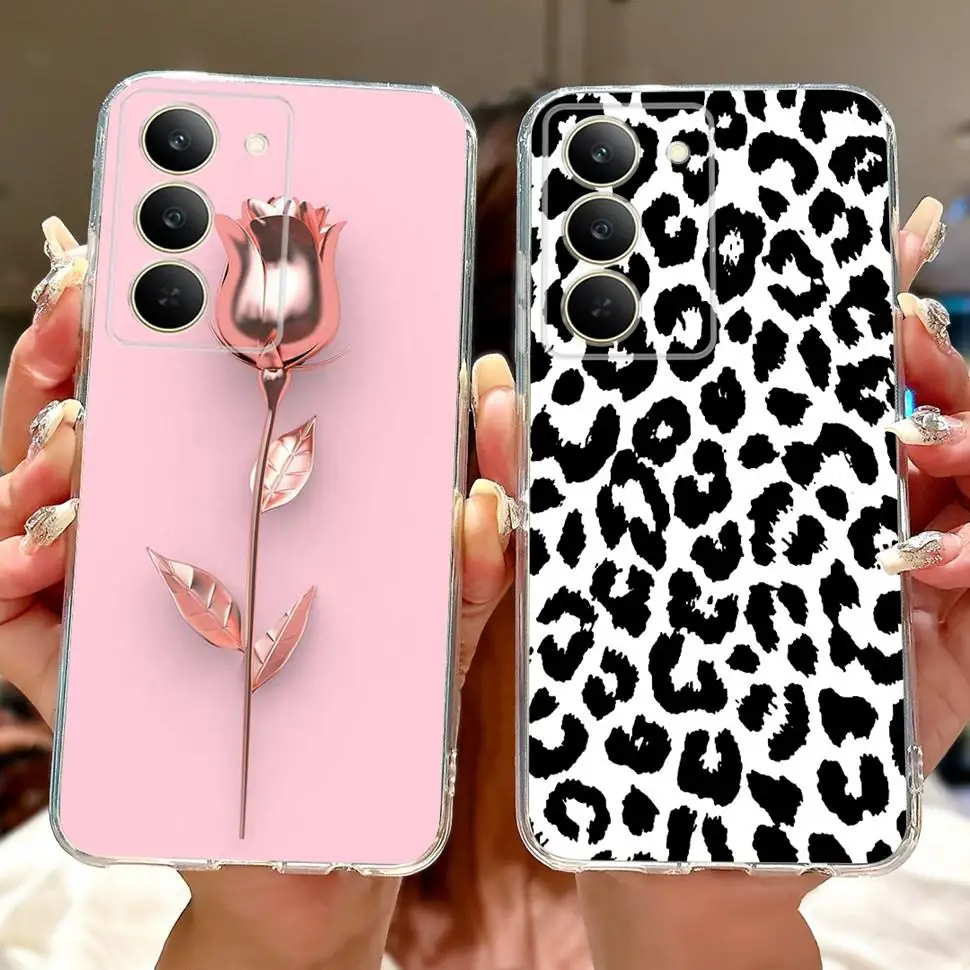 Для Realme 14x 5G чехол красочный художественный роспись мягкий силиконовый