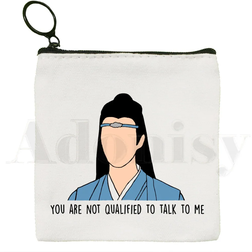 Anime Mo Dao Zu Shi Wei WuXian Lan Wangji Coin Purse Illustration Key Case Simple Small Cloth Bag New Creative Coin Purse