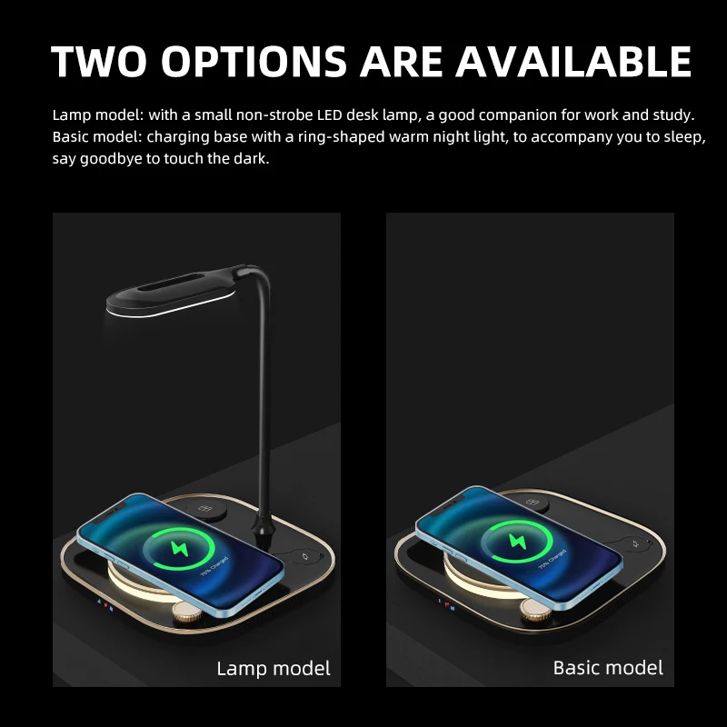 Новая беспроводная зарядная станция 4 в 1 для Iphone samsung xiaomi huawei OPPO с настольными
