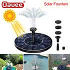 Oauee 1613 см солнечный фонтан с плавающей планкой, водопад, фонтан с солнечной панелью, водяной насос для украшения сада, внутреннего дворика