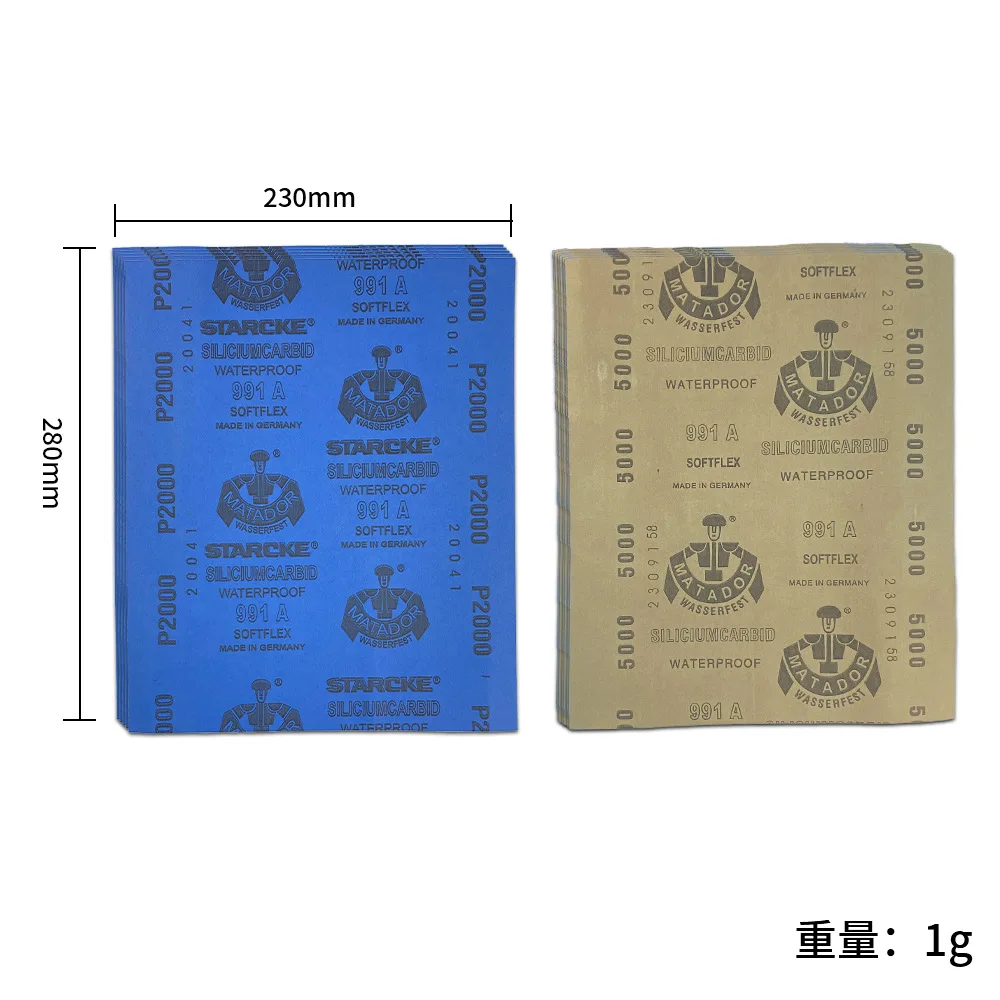 Наждачная бумага с немецким воином и звездочками, 20 шт./партия, полировальная наждачная бумага P2000, сетчатая сверхтонкая, для ювелирных изделий, шлифовальный инструмент для очистки и полировки