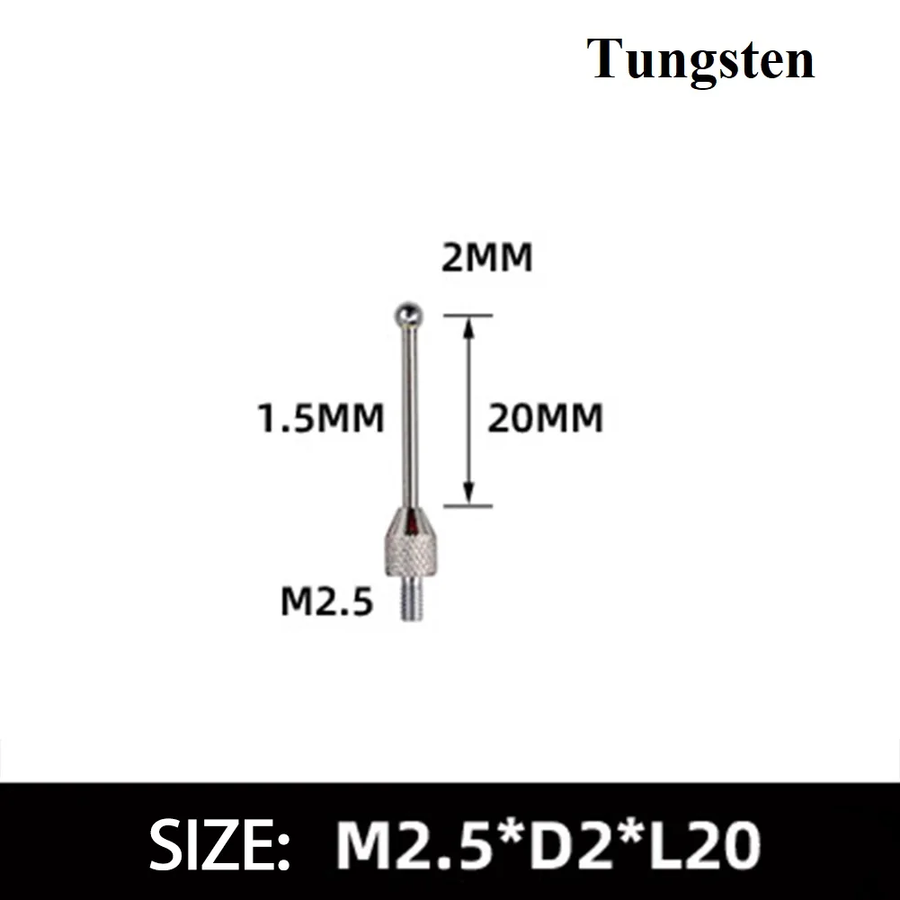 

Probe Tip Head Contact Points 2mm Carbuncle Dial Indicator Dial Test Indicator