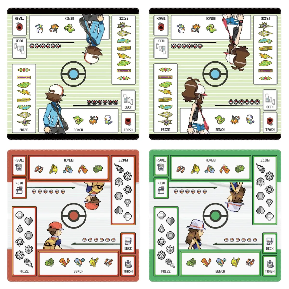 

60*60*0,2 см PTCG Покемон специальный игровой карточный коврик Битва против пикселя серия драгоценных камней Покемон тренажер аниме игрушки подарки