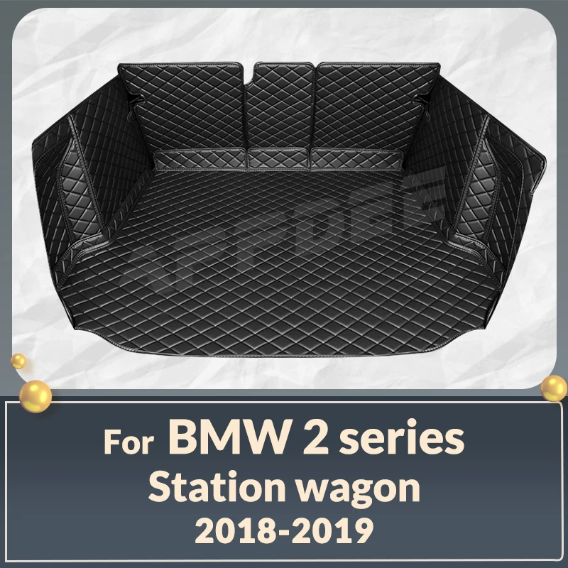 Auto Full Coverage Trunk Mat For BMW 2 Series Station Wagon 2018 2019 Car Boot Cover Pad Cargo Interior Protector Accessories