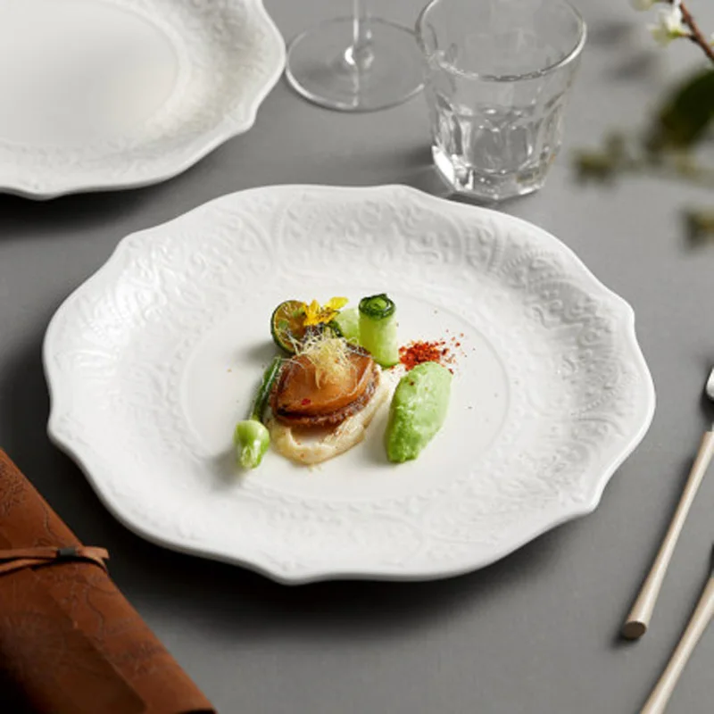 

FANCITY Exquisite light luxury dish 2022 new western food ceramic tableware creative good-looking hotel restaurant high-end sens