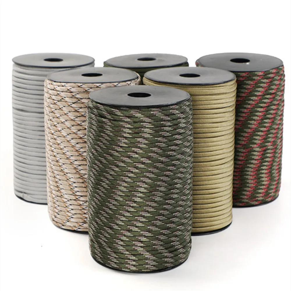 

Parachute Rope Tent Strand Survival Paracord Equipment Camping 9 Weaving Tactical 650 Outdoor 4mm Cord Military