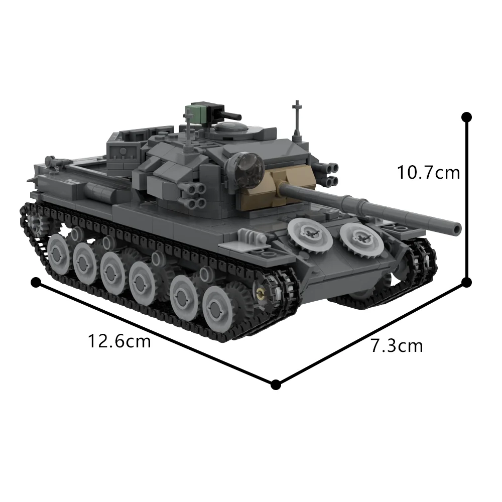 MOC Centurion mk. 51 танк, строительные блоки, модель Второй мировой войны, армия, военный танк, оружие, кирпичи, сборка, игрушки, подарки на день рождения для детей (art.: 3920ce65df20b) - 3920ce65df20b