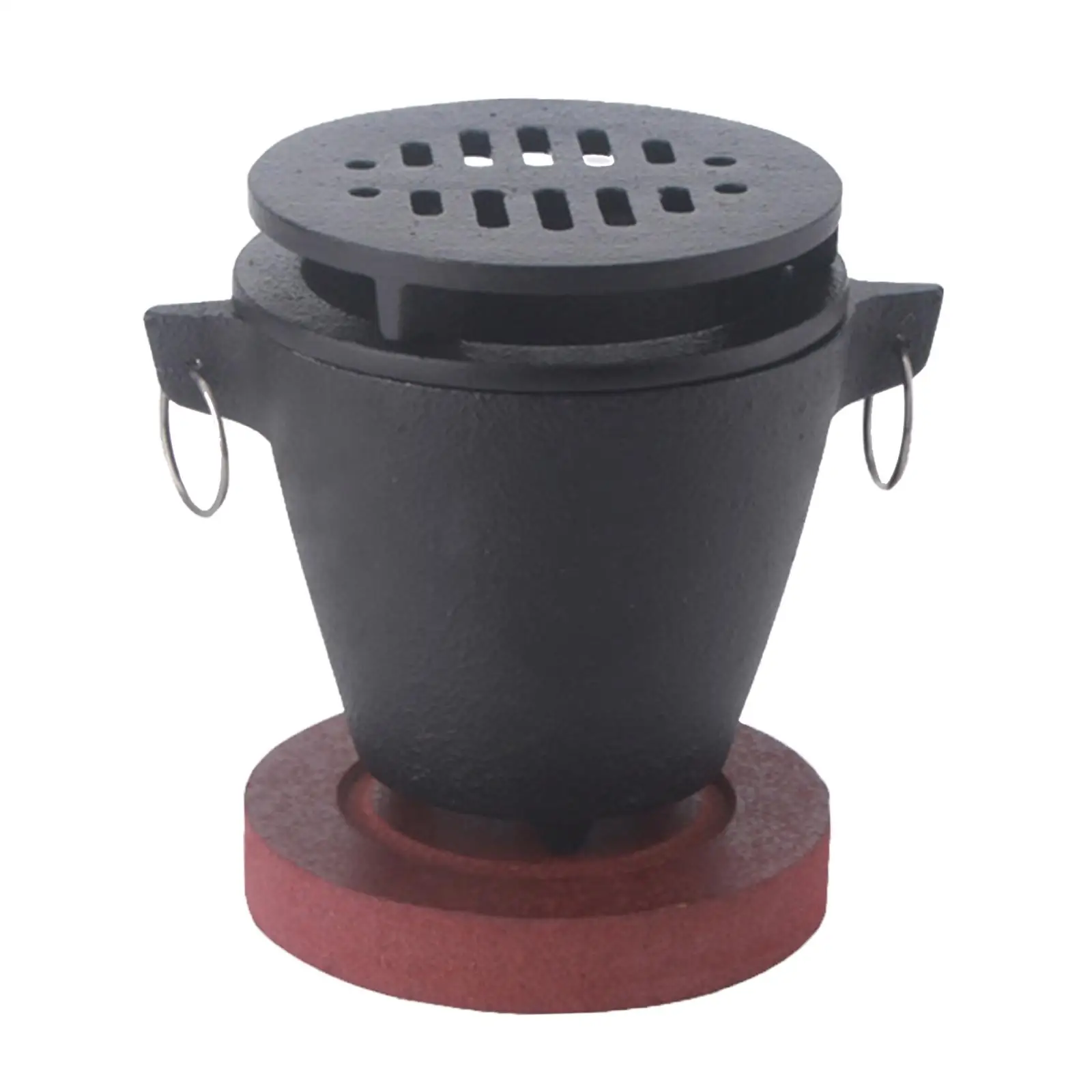 Портативный Мини-гриль Hibachi С Деревянной Основой Для Кемпинга Настольное Барбекю