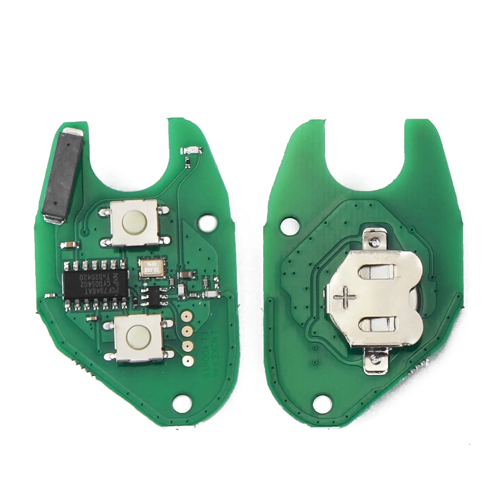 KEYYOU 433 МГц 2 кнопки умный дистанционный ключ для автомобиля ID46 pcf7946 чип Renault Trafic Master