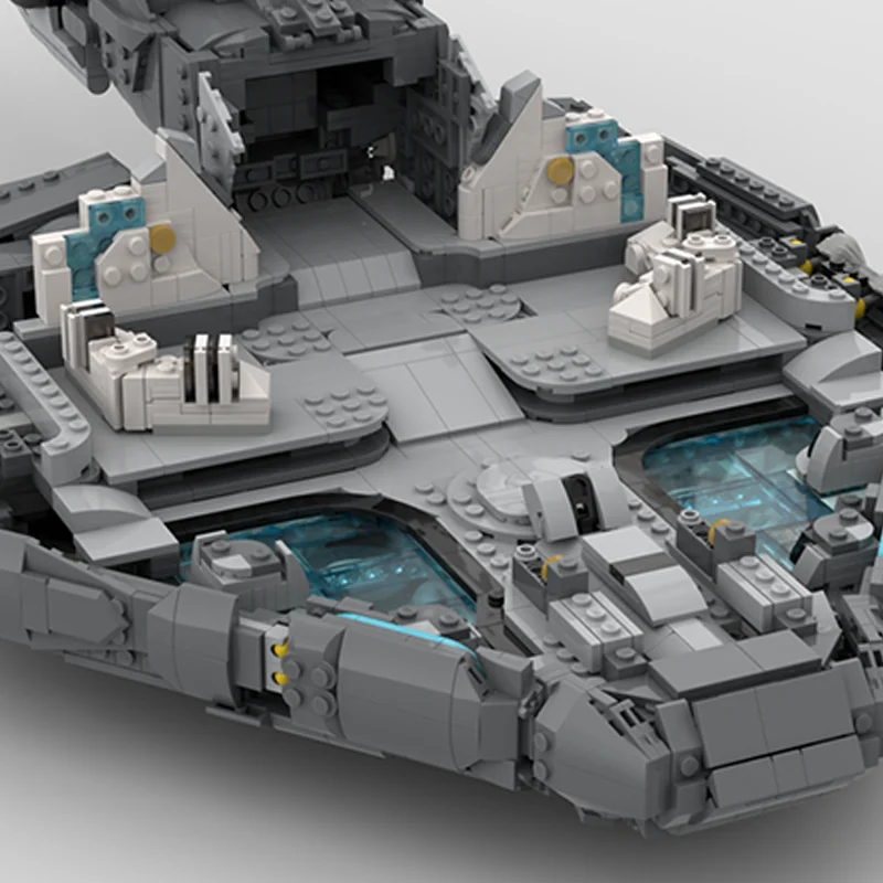 Фото 4516 деталей MOC Space Warframe - модель десантного корабля Liset, строительные блоки, идея для художественного образования, коллекция креативных кирпичиков для сборки. №4