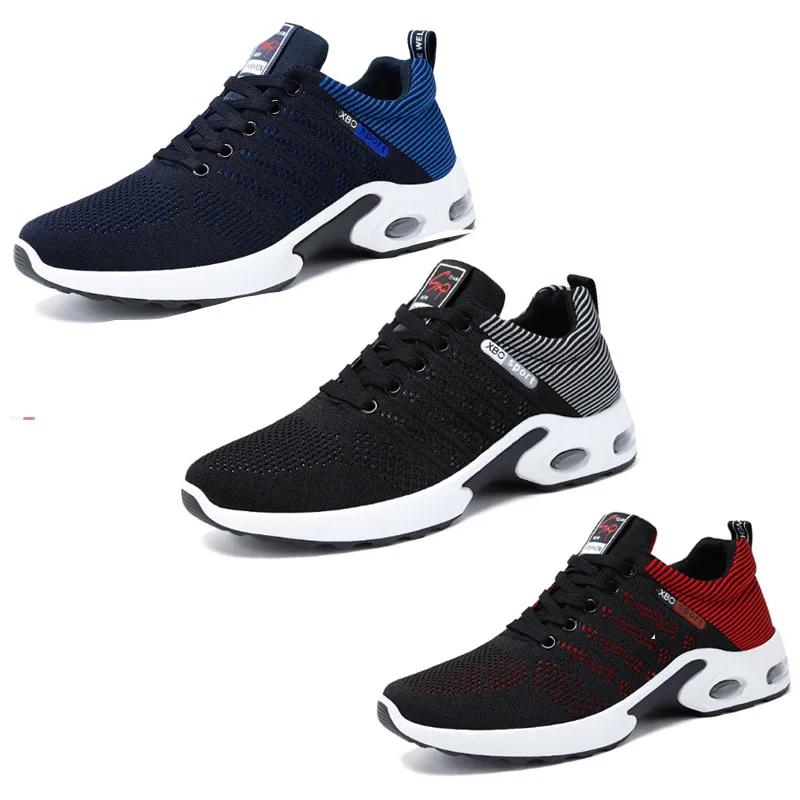 Кроссовки новые легкие дышащие туфли на воздушной подушке сетчатая мужская