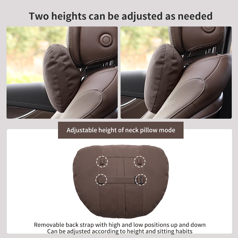 Фото Подушка для шеи и поясничная подушка для сиденья Volvo XC40 XC60 XC90 T4 T5 T6 B3 B4 B5 B6, мягкая подушка для поддержки шеи, автозапчасти №5