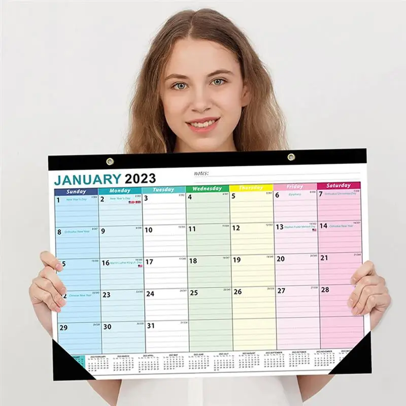 

Calendar Wall Monthly 2023 Hanging Planner June 2024 Office Schedule Paper Year Academic Vertical Planning Note Desk Agenda
