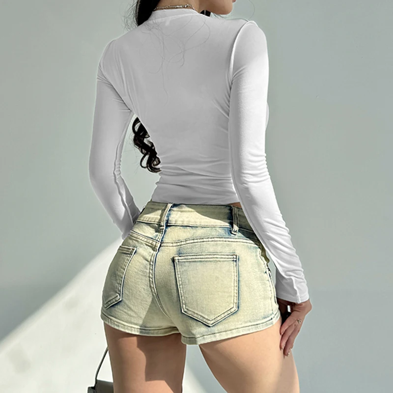 HEYounGIRL модное боди с перекрестными деталями женское осеннее повседневное