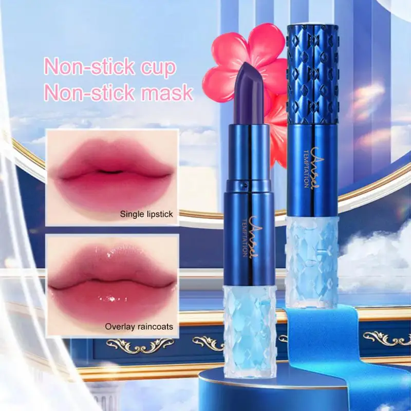 

Double Head Raincoat Lip Gloss Blue Witch Waterproof Matte Liquid Lipstick Waterproof Long Lasting Makeup Cosmetics