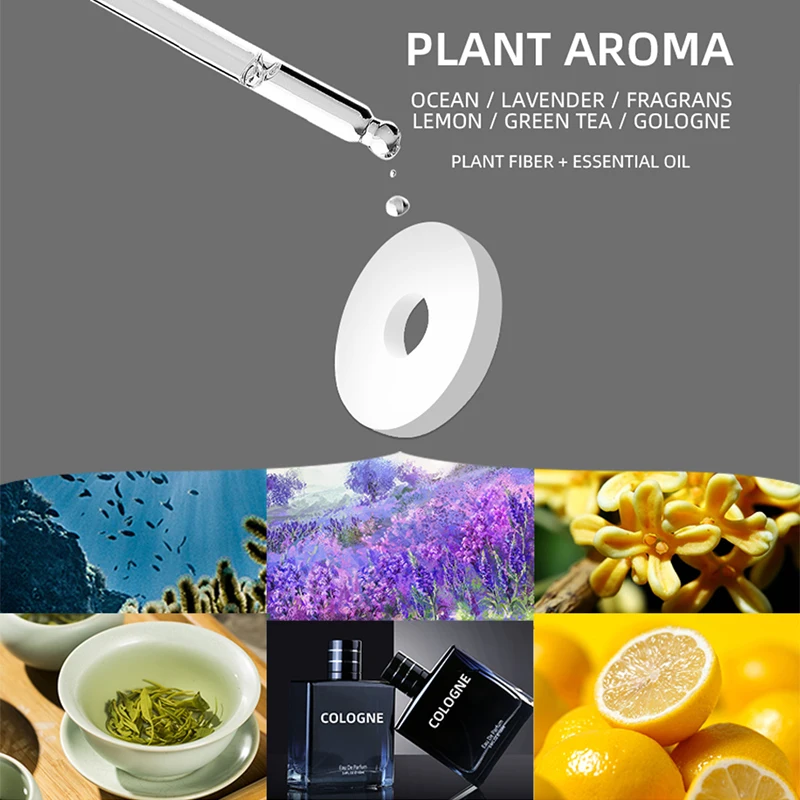 Автомобильный диффузор для ароматерапии ожерелье свежий воздух замша кулон 6