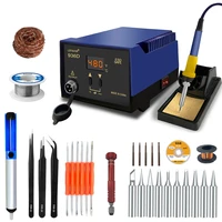936d 60w digital soldering iron soldering stations fast temperature adjustment cf sleep 200 480 for bga welding tool set