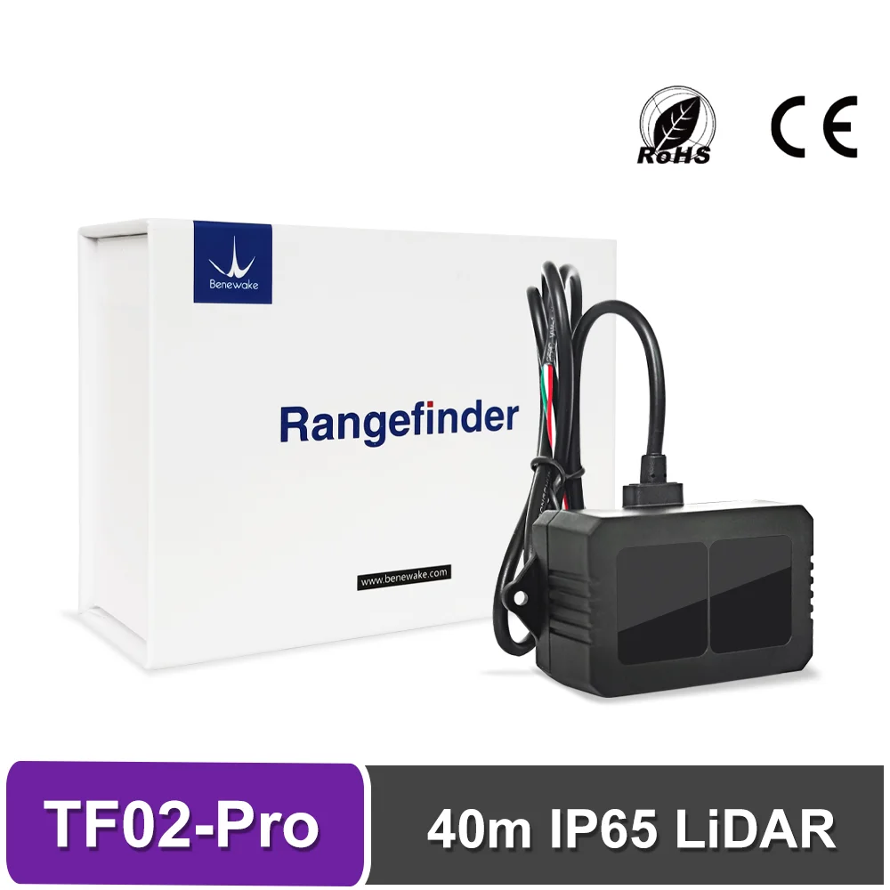

Benewake TF02 Pro mid-range distance sensor, 1000Hz Frame Rate&40meters Operating Range Lidar Module for Indoor/Outdoor/Robot