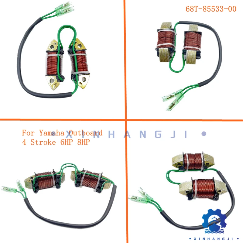 Катушка 68T-85533-00 для подвесного 4-тактного двигателя Yamaha 9 л.с. Tohatsu 8 HP 3AA-06023-00 3AA-06023