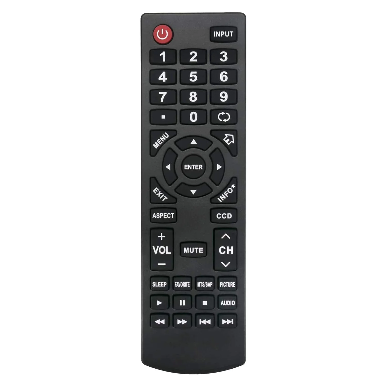 

Remote Control fit for Insignia Dynex NS-32D311NA17 NS-39D310NA17 NS-40D510MX17 NS-40D510NA17 NS-48D510NA17 LCD LED HDTV TV